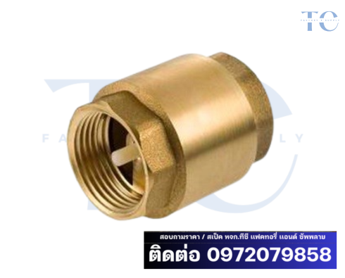 Spring Check Valve สปริงเช็ควาล์ว วาล์วกันกลับ Spring Check Valve สปริงเช็ควาล์ว วาล์วกันกลับแบบสปริง ใช้ป้องกันการไหลย้อนกลับของของไหล เช่น น้ำ ลม และไอน้ำ เหมาะสำหรับระบบปั๊มน้ำและงานอุตสาหกรรม